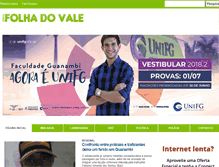Tablet Screenshot of folhadovale.net